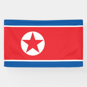 Nordkoreanische Flagge Banner