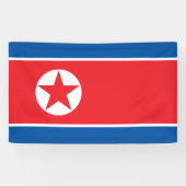 Nordkoreanische Flagge Banner (Horizontal)