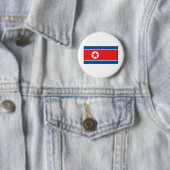 Nordkoreanische Flagge Button (Beispiel)
