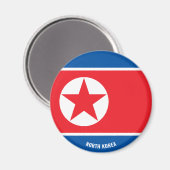 Nordkoreanische Flagge Charming Patriotic Magnet (Vorderseite/Rückseite)