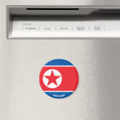 Nordkoreanische Flagge Charming Patriotic Magnet (In Situ (Geschirrspüler))