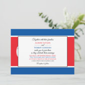 Nordkoreanische Flagge, Flagge von Nordkorea Hochz Einladung (Stehend Vorderseite)