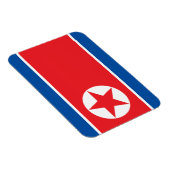 Nordkoreanische Flagge Magnet (Rechte Seite)