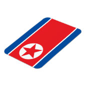 Nordkoreanische Flagge Magnet (Linke Seite)