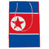 Nordkoreanische Flagge Mittlere Geschenktüte (Vorderseite)