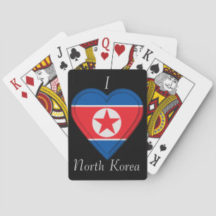 Nordkoreanische Flagge Spielkarten