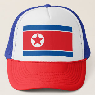 Nordkoreanische Flagge Truckerkappe