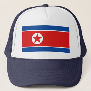 Nordkoreanische Flaggenhut Truckerkappe