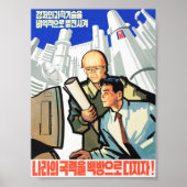 Nordkoreanische Propaganda-Plakate Poster (Vorne)