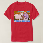 Nordkoreanische Propagandaziege T-Shirt (Design vorne)