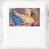 Nordkoreanischer Tee Rechteckiger Aufkleber (Tasche)