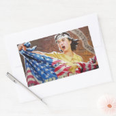 Nordkoreanischer Tee Rechteckiger Aufkleber (Umschlag)