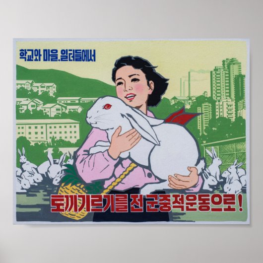 Nordkoreanisches Propaganda-Poster - Rotes Auge - Poster (Vorne)