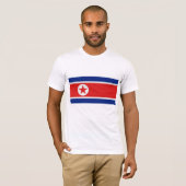 Nordkoreas Flagge T-Shirt (Vorne ganz)