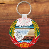Nordkoreas Wappen Schlüsselanhänger (Vorderseite)