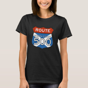 Nordküste 500 NC500 Zeichen mit schottischer Flagg T-Shirt