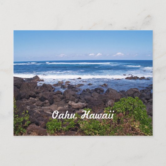 Nordküste auf der Insel Oahu in Hawaii Postkarte (Vorderseite)