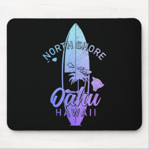 Nordküste Oahu Hawaii Surfbrett Surfen Surfer Mousepad
