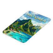 Nordküste von Moorea Französisch-Polynesien Magnet (Linke Seite)