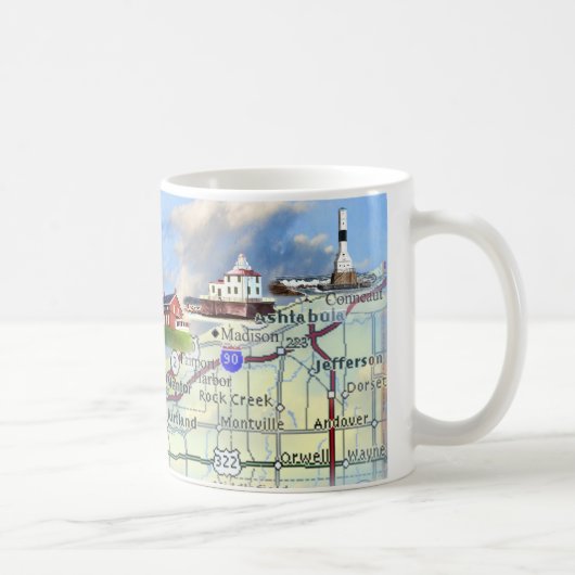 Nordküsten-Lichter Kaffeetasse (Rechts)