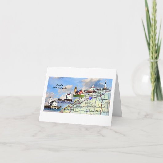 Nordküsten-Lichter Karte (Vorderseite)