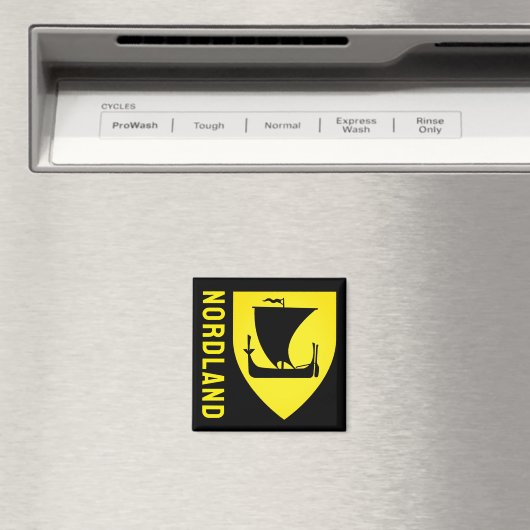 Nordland-Fylke-Wappen - NORWEGEN Magnet (In Situ (Geschirrspüler))