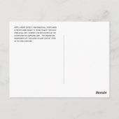 Nordlandbart in der Bucht von Unalaska Postkarte (Rückseite)