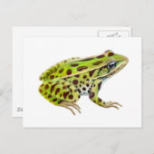 Nordleopard-Frosch-Postkarte Postkarte (Vorne/Hinten)