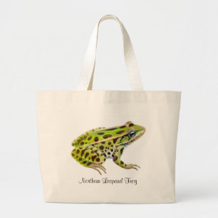 Nordleopard-Frosch-Taschen-Tasche Jumbo Stoffbeutel