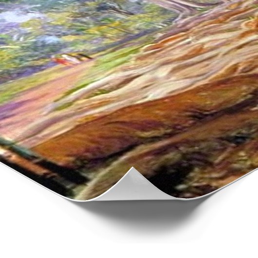 Nördlich - Allee der indischen Kautschukbäume, Per Poster (Ecke)