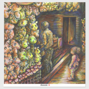 Nördlich des Zirkus Aufkleber