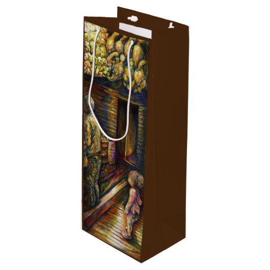 Nördlich des Zirkus Geschenktüte Für Weinflaschen (Vorderseite Schrägansicht)