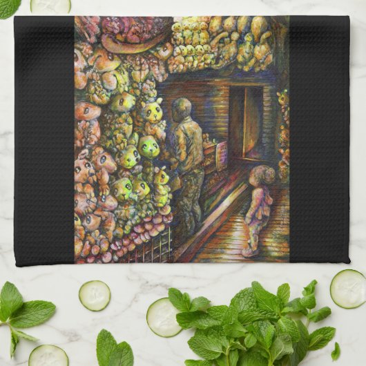 Nördlich des Zirkus Geschirrtuch (Gefaltet)