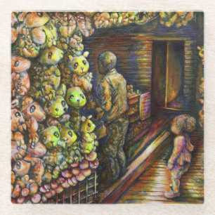 Nördlich des Zirkus Glasuntersetzer