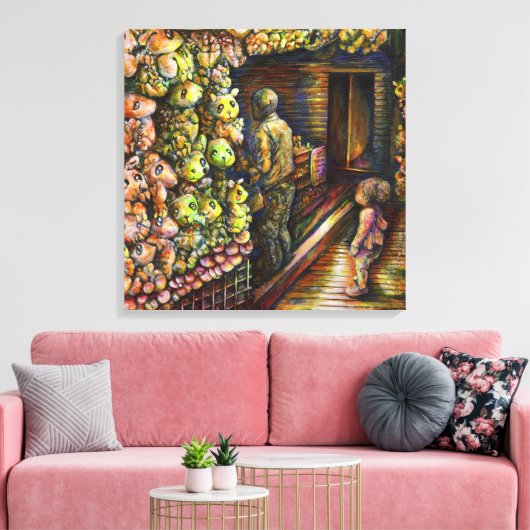 Nördlich des Zirkus Leinwanddruck (Insitu (Wohnzimmer))