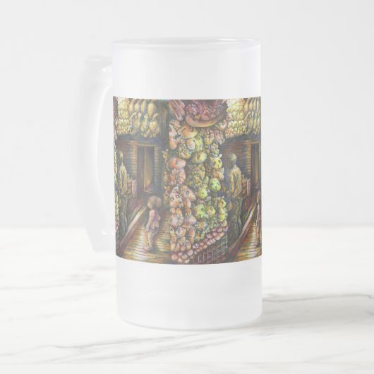 Nördlich des Zirkus Mattglas Bierglas (Vorderseite Links)