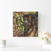 Nördlich des Zirkus Quadratische Wanduhr (Zuhause)