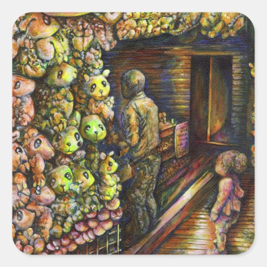 Nördlich des Zirkus Quadratischer Aufkleber (Vorderseite)