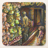 Nördlich des Zirkus Rechteckiger Pappuntersetzer (Vorderseite)