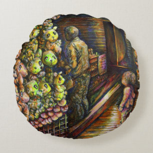 Nördlich des Zirkus Rundes Kissen