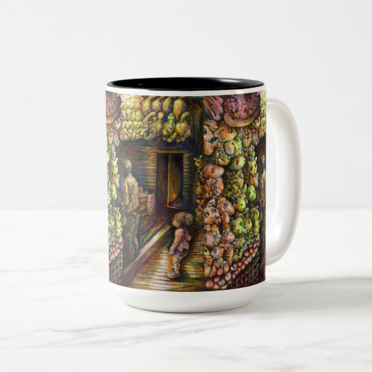 Nördlich des Zirkus Zweifarbige Tasse (VorderseiteRechts)