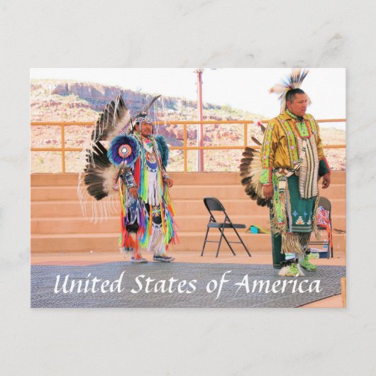 Nordliche Amerikanische Ureinwohner Postkarte (Vorderseite)