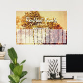 Nördliche Birken Kunst Geburtstagsposter Poster (Heimbüro)