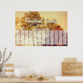 Nördliche Birken Kunst Geburtstagsposter Poster (Küche)
