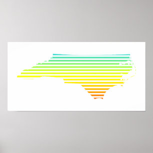Nördliche Carolina-Kältelfalte Poster