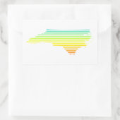 Nördliche Carolina-Kältelfalte Rechteckiger Aufkleber (Tasche)