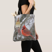 Nördliche Kardinäle Tasche (Von Nahem)