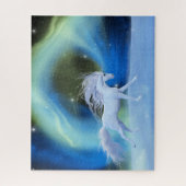 Nördliche Lichter unicorn Puzzle (Vertikal)