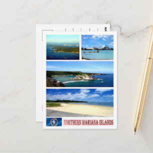 Nördliche Mariana-Inseln - Mosaik - Postkarte