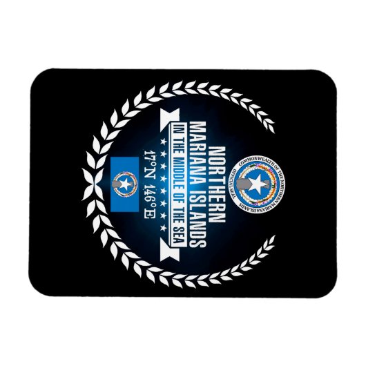 Nördliche Marianen Magnet (Horizontal)